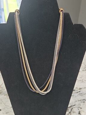 Dana Buchman Multi Strand Mesh Necklace